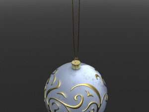 christmas white ball 3D मॉडल
