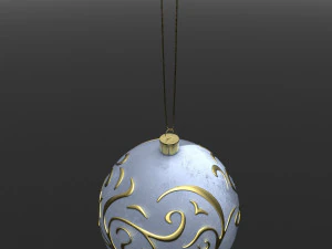 christmas white ball 3D Model