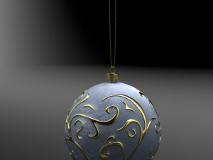 christmas white ball 3D मॉडल