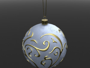christmas white ball 3D मॉडल