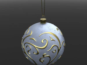 christmas white ball 3D Model