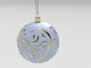 christmas white ball 3D Model