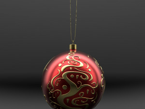 christmas red ball 3D Model