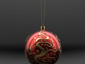 christmas red ball 3D Model