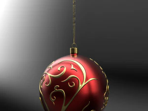 christmas red ball 3D Model