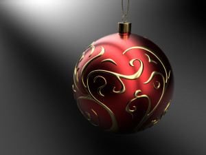 christmas red ball 3D Model