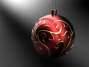 christmas red ball 3D Model