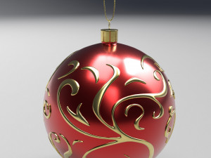 christmas red ball 3D Model