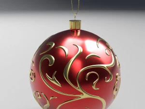 christmas red ball 3D Model