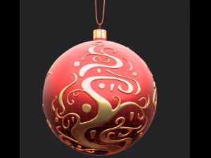 christmas red ball 3D Model