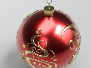 christmas red ball 3D Model