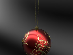 christmas red ball 3D Model