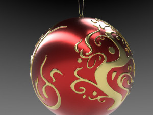 christmas red ball 3D Model