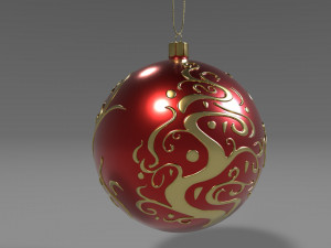 christmas red ball 3D Model