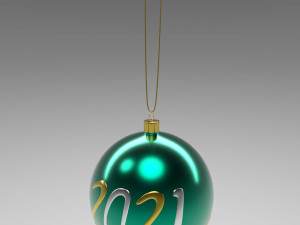 christmas green ball 3D Model