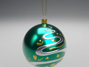 christmas green ball 3D Model
