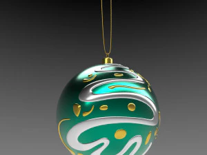 christmas green ball 3D Model