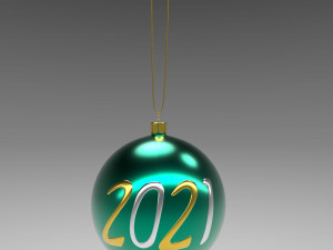 christmas green ball Modelo 3D
