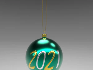 christmas green ball 3D Model
