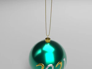 christmas green ball 3D Model