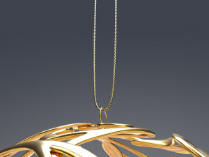 christmas golden ball 3D Model