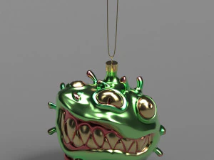 christmas covid ball 3D Model