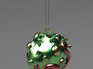 christmas covid ball Model 3D
