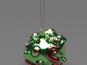 christmas covid ball 3D Model