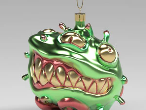 christmas covid ball 3D Model