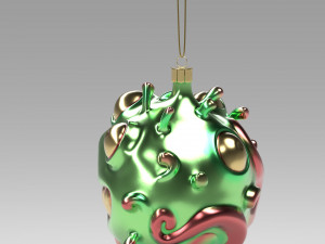 christmas covid ball Model 3D