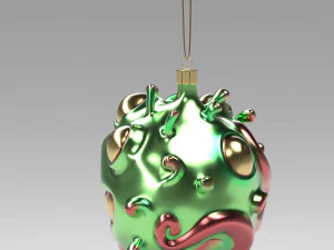 christmas covid ball 3D Model
