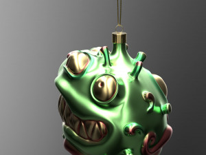 christmas covid ball Model 3D