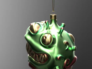 christmas covid ball 3D Model