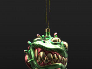 christmas covid ball Model 3D