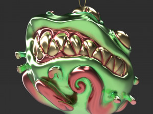 christmas covid ball Model 3D