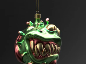 christmas covid ball 3D Model