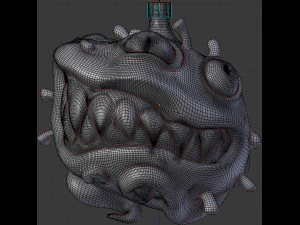 christmas covid ball 3D Model