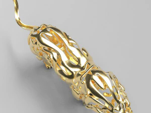 hollow attack lion figurine 3D Print Model