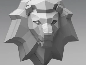 printable lion head 3D Print Model