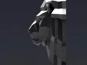 printable lion head 3D Print Model