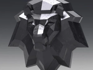 printable lion head 3D Print Model