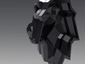 printable lion head 3D Print Model