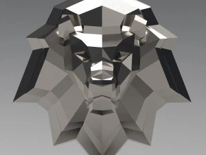 printable lion head 3D Print Model