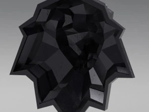 printable lion head 3D Print Model