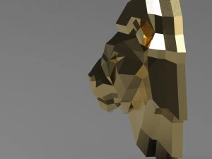 printable lion head 3D Print Model