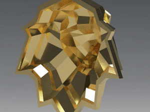 printable lion head 3D Print Model