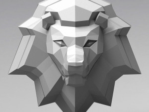 printable lion head 3D Print Model