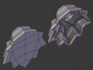 printable lion head Model Cetak 3D