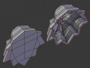 printable lion head 3D Print Model