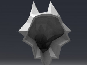 3d printable polygonal wolf head model Model do druku 3D